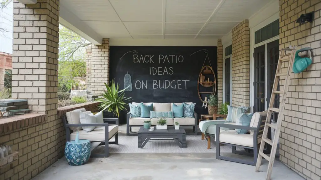 back patio ideas on budget